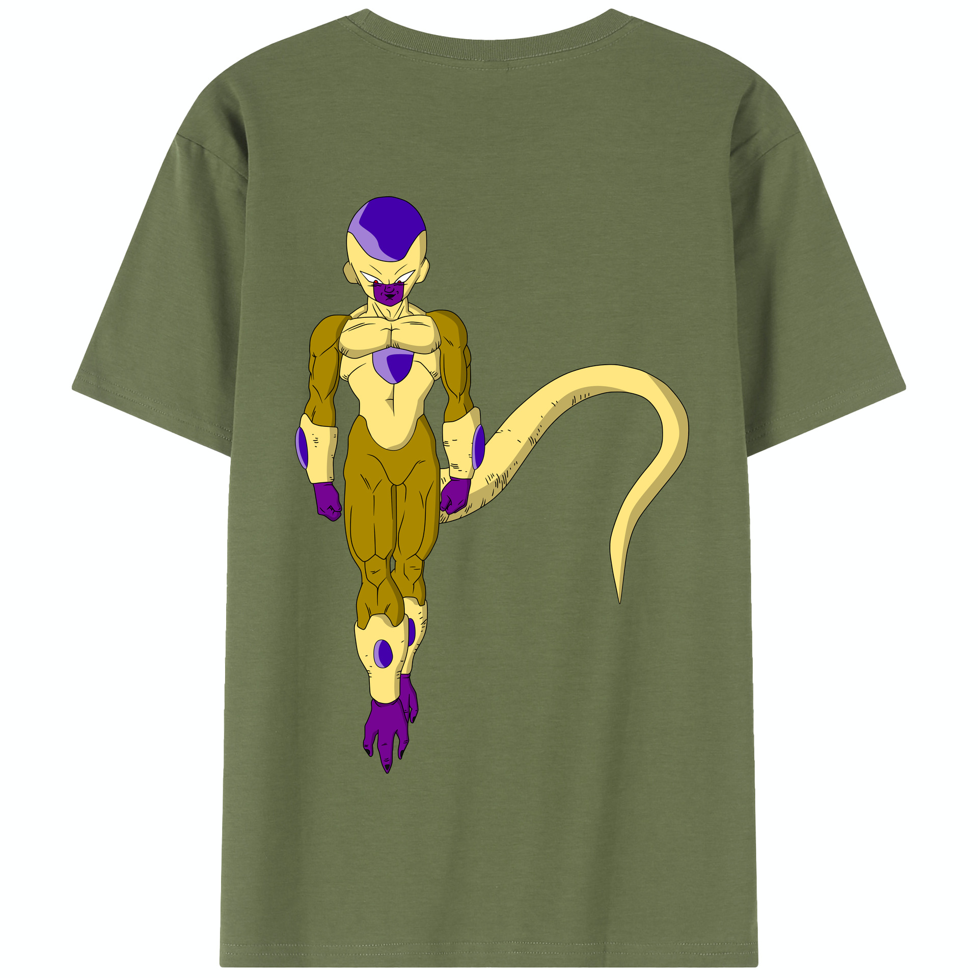 （画像用） ドラゴンボール フリーザ DRAGON BALL Frieza 綿100％半袖Tシャツ（背面プリント）